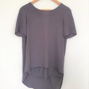 Bordeaux brand high low blouse